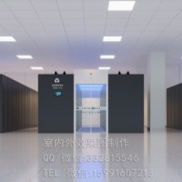 广州机房运维办公室|动环机柜|档案室库房效果图制作