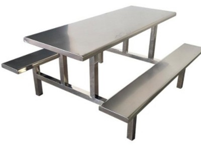 工厂定制 环保不锈钢餐桌 不易受潮生锈 耐用又稳固