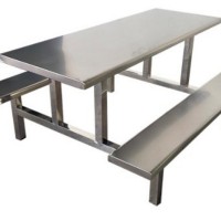 工厂定制 环保不锈钢餐桌 不易受潮生锈 耐用又稳固