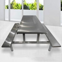 学校食堂餐桌椅 不锈钢加工制造不易受潮生锈