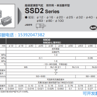 SSD2-L-32-100，CKD气缸总代理