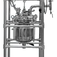 双层不锈钢反应釜实验室小型高温高压蒸馏真空反应器