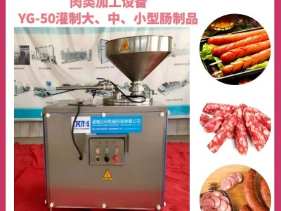 鳕鱼肠液压灌肠机 肉制品加工设备 松花肠灌制机